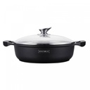 Royalty Line RL-BR30M : marmite basse pour soupe avec revêtement aspect marbre 30 cm