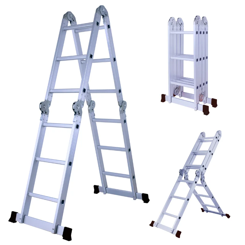 Herzberg HG-5002 : échelle pliante en aluminium multi-orientation