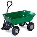 Herzberg HG-8028-50 : chariot benne à 4 roues de 50 l