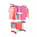 [HG-8034ORG] Herzberg HG-8034ORG: Moving Clothes Rack - Orange