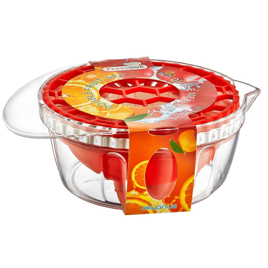 Herzberg HG-CK198: 2-in-1 multifunctionele handmatige granaatappelontpitter en citruspers