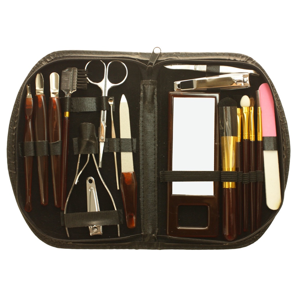 Wellys GI-100025 : set de manucure Black Edition, 18 pièces