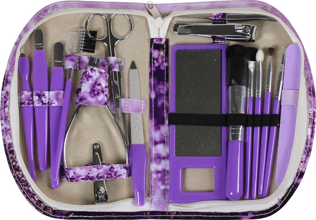 Wellys 18 Pieces Manicure Set "Lavender"