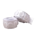 Boutons auto-agrippants autocollants blancs Genius Ideas, 62 pièces