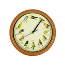 Genius Ideas : horloge murale GI-127160 avec chants d'oiseaux