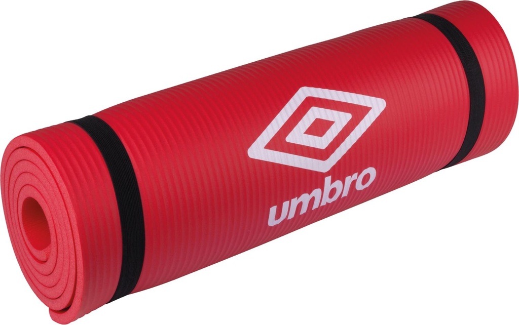 Tapis de fitness et de yoga rouge Umbro 190 x 58 x 1 cm