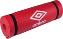 Tapis de fitness et de yoga rouge Umbro 190 x 58 x 1 cm