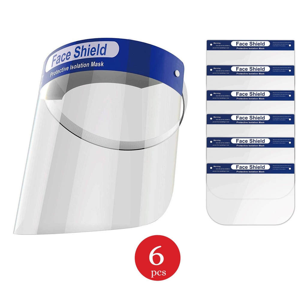 Face Shield Set of 6 Protective Face Shield​