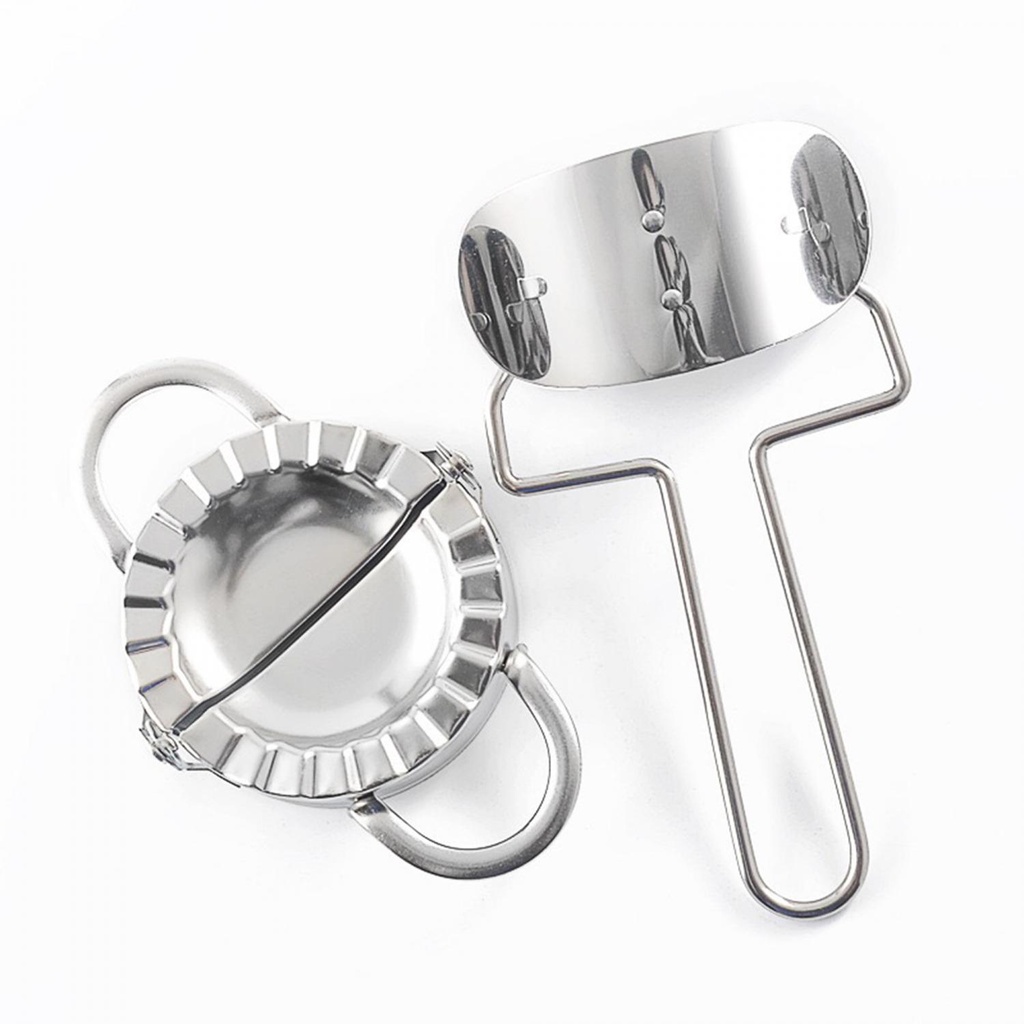 Herzberg HG-8114 : Machine à raviolis en acier inoxydable, 7 pièces