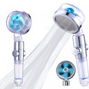 Herzberg HG-8086BLU : douchette à turbine avec filtre - bleue