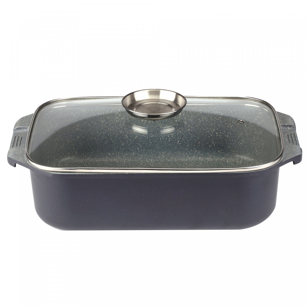 Royalty Line RL-ACR34 : cocotte à rôtir avec revêtement effet marbre 34 cm