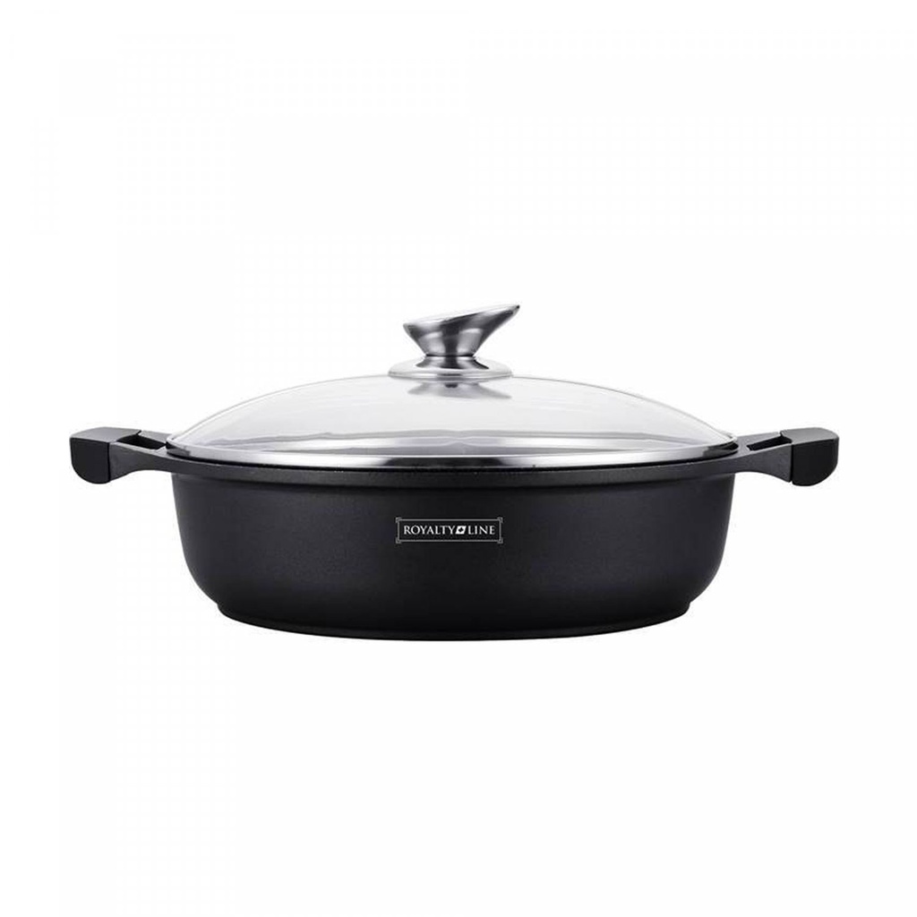 Royalty Line RL-BR26M: Marble Shallow Soup Pot 26cm