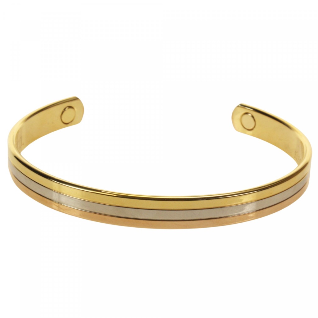 Wellys GD-027510: Magnetische driekleurenarmband – klassiek