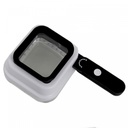 Genius Ideas GI-087663 : loupe pliable à 3 grossissements avec LED