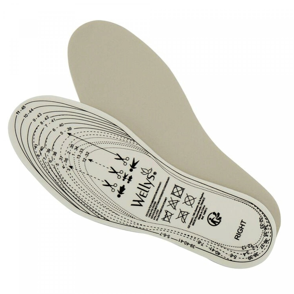 Wellys GD-169815 : semelles intérieures en diatomite (32-45)