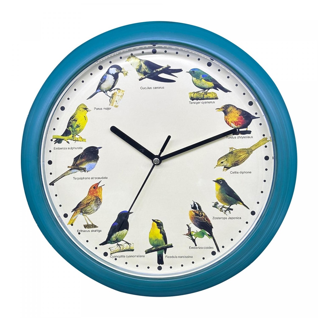 Herzberg HG-03718: Japanische Vogelstimmen-Uhr – Grün