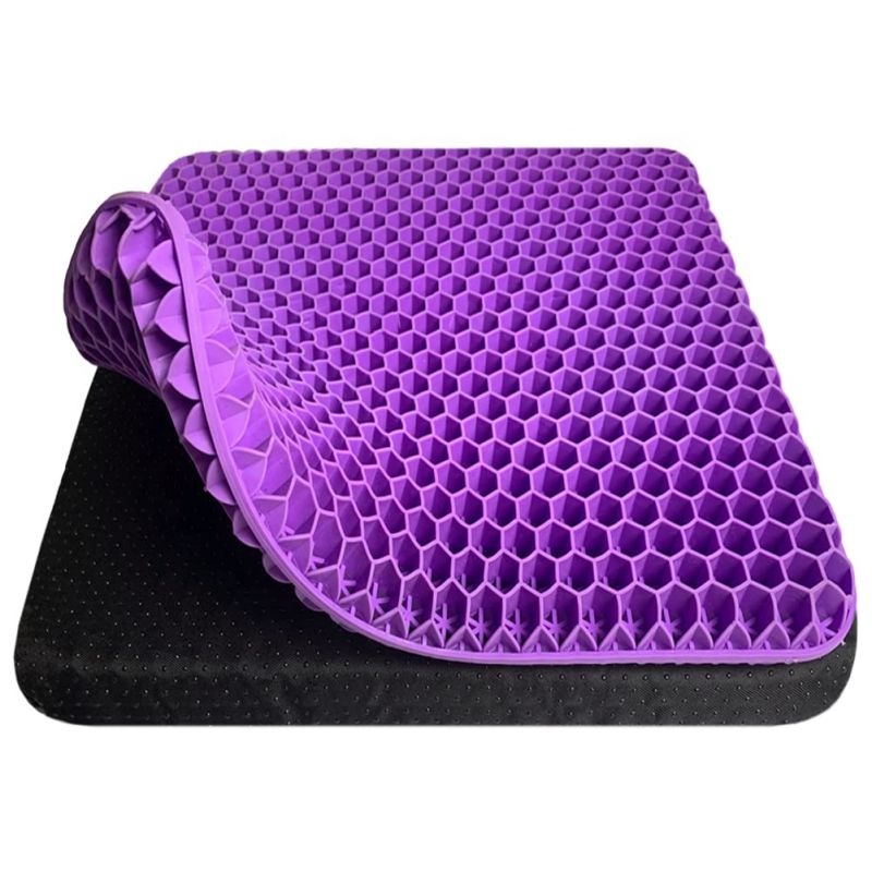 Herzberg HG-03169 : coussin d'assise en gel - violet