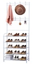 Herzberg HG-03381: Appendiabiti da ingresso a 4 livelli con organizer per scarpe 60x170 cm