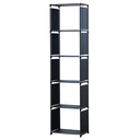 Herzberg HG-03336: 5-Layer Multi-purpose Bookshelf and Storage Rack (42x153cm) - Black