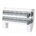 Herzberg HG-03145 : distributeur mural pour essuie-tout, film alimentaire et papier aluminium