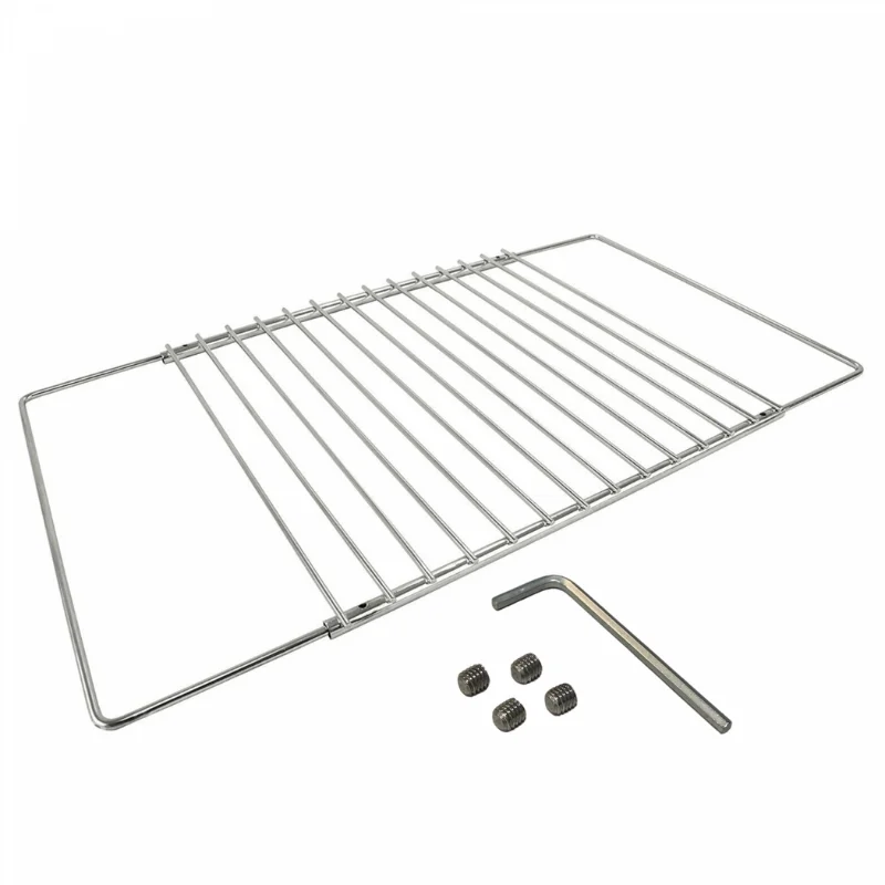 Herzberg HG-03213 : grille de cuisson universelle pour four et support réglable