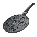 Herzberg HG-CP267ANL: 26-cm-Pfannkuchen- und Crêpe-Pfanne mit Marmorbeschichtung – 7 niedliche Tiermotive