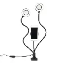 Grundig ED-95927: 2-in-1 Dual Ring light Clip-On Phone Holder