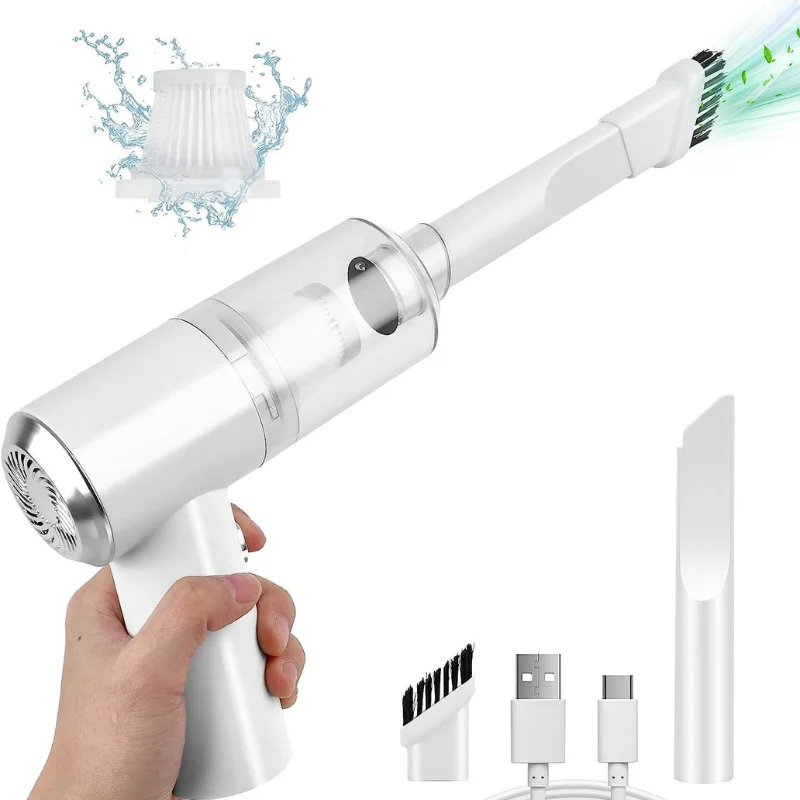 Herzberg HG-04005 : aspirateur à main portable sans fil rechargeable