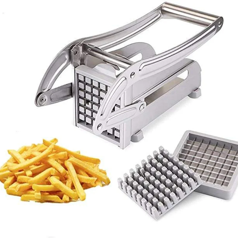 Herzberg HG-04166: Frietsnijder voor aardappelen van roestvrij staal