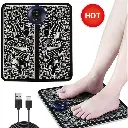 Herzberg HG-04258 : tapis EMS électrique pour les pieds avec 8 modes