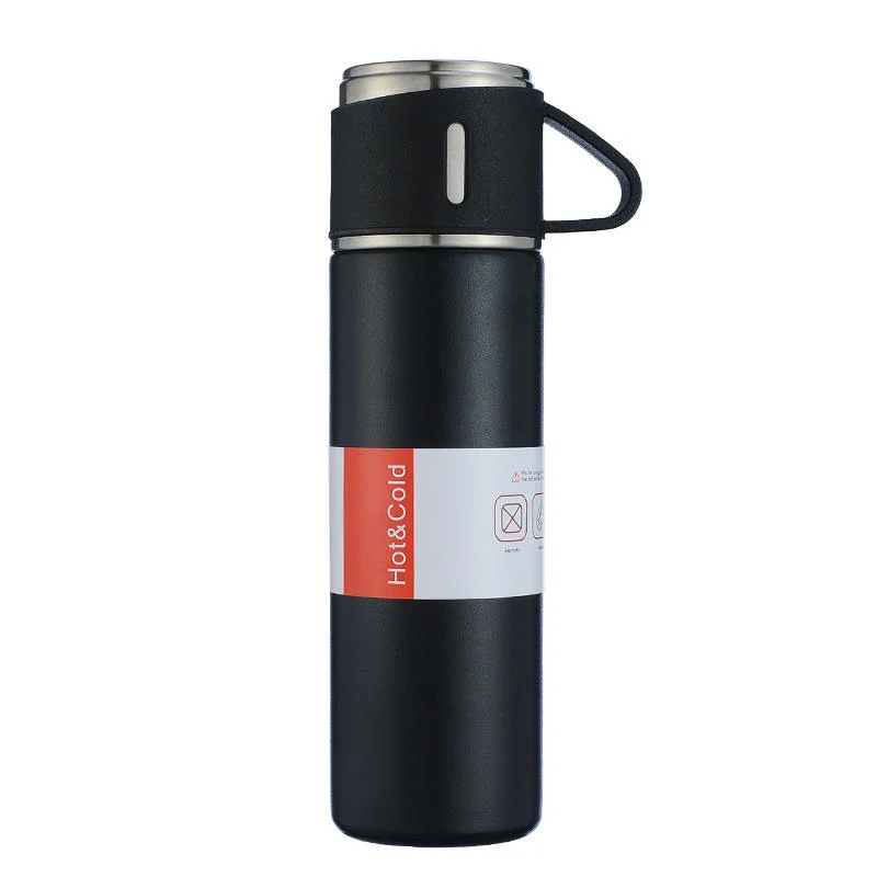 Herzberg HG-04210: Vakuumisolierte Reise-Thermoflasche aus Edelstahl - 500ml