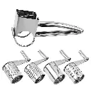 [HG-04289] Herzberg HG-04289:  Stainless Steel Manual Cheese  Grater with 4 Grater