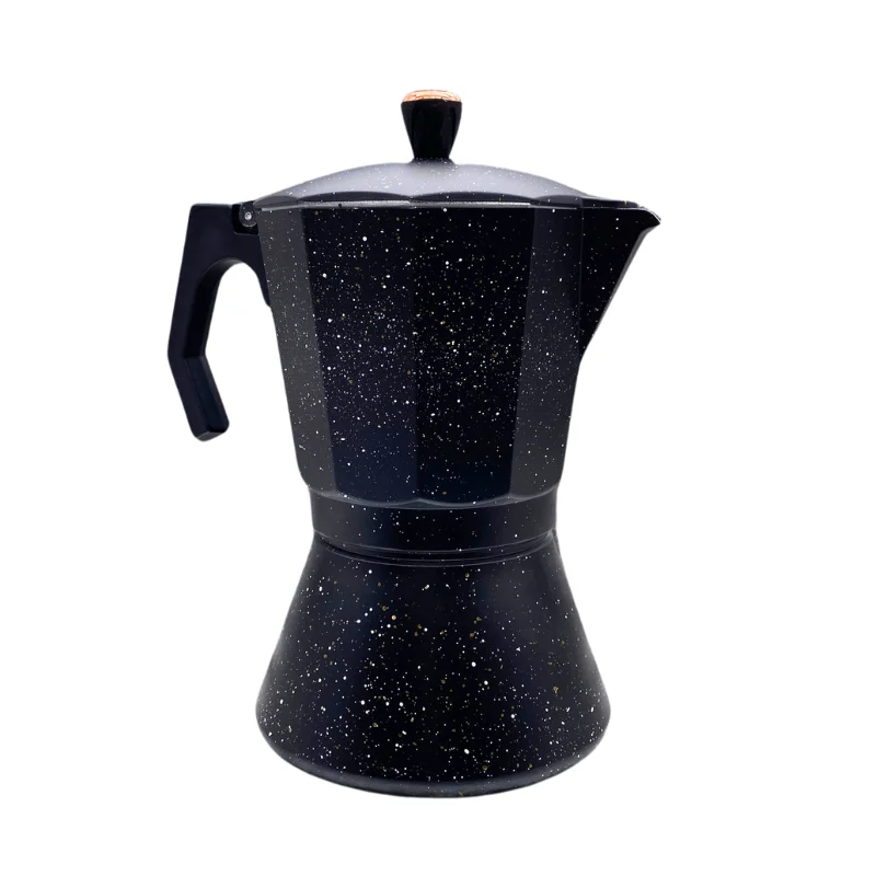Eisenbach LSS12 : cafetière moka en aluminium noir - 12 tasses
