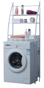 Herzberg HG-03589 : étagère de rangement à 3 niveaux pour machine à laver et salle de bains - blanc