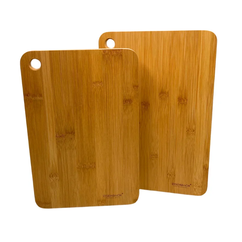 Eisenbach G0129: 2-teiliges massives Bambus-Schneidebrett-Set