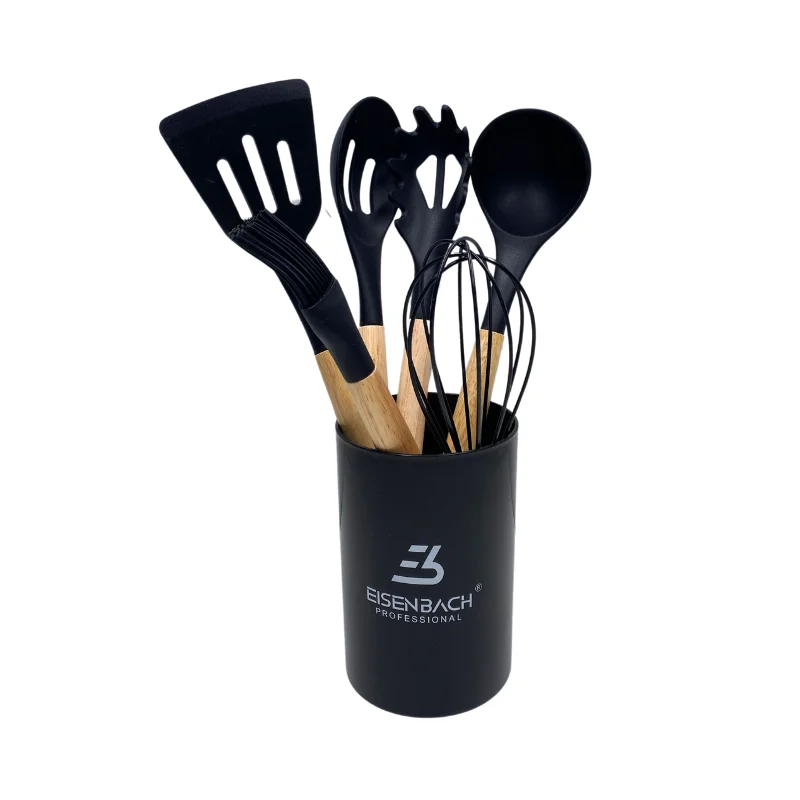 Eisenbach A0022A : set de 7 ustensiles de cuisine - finition bois