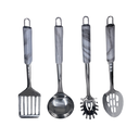Eisenbach A0019: 4-teiliges Kuchenutensilien-Set aus Edelstahl - Marmordesign