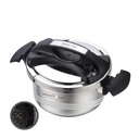 [RL-24PS6LM] Royalty Line RL-24PS6LM: 24cm Marble Coated Pressure Cooker - 6L