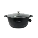 Rosenberg RB-36M2: Marble Coated Stew Pot with Glass Lid - 36cm