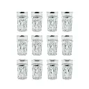 Eisenbach EB-GLS12S: 12-Pieces Tea Glasses with Silver Accent