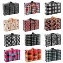 Comfy Nest CN-02539: 10-Piece Bundle of Assorted Non-Woven Reusable Shopping Bags with Reinforced Handles and Front Pocket – 50cm x 35cm x 20cm