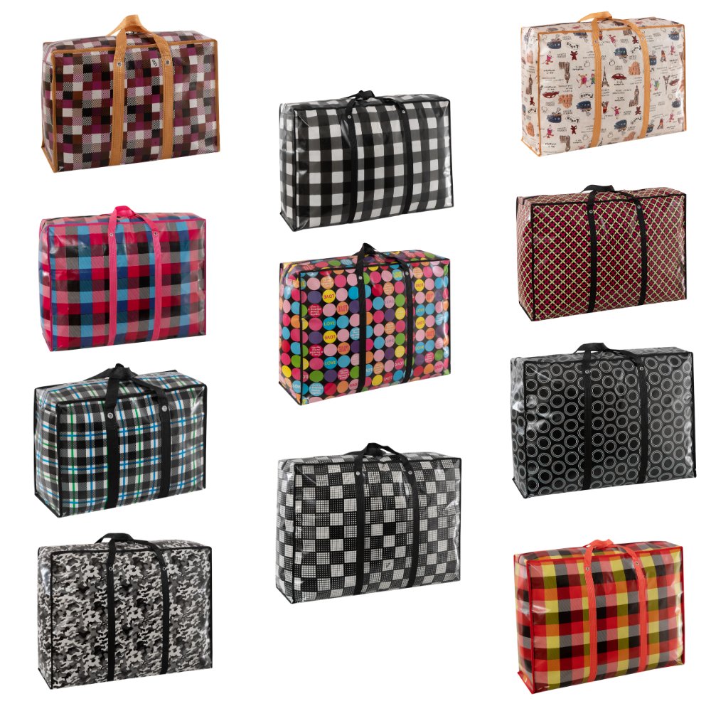 Comfy Nest CN-02553: 10-Piece Assorted Non-Woven Grocery and Shopping Bag Bundle with Reinforced Handle – 70cm x 55cm x 26cm