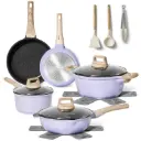 Just Perfecto JL-34: 13 Pieces Granite Coated Cookware Set - Blue
