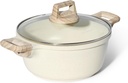 Just Perfecto JL-36: 2 Pieces Granite Casserole (24cm) - Biege