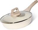 Just Perfecto JL-41: 2-teiliges Granit-Bratpfannen-Set (24 cm) – Beige