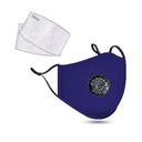 PM2.5M : masque en coton lavable avec 2 filtres au charbon actif