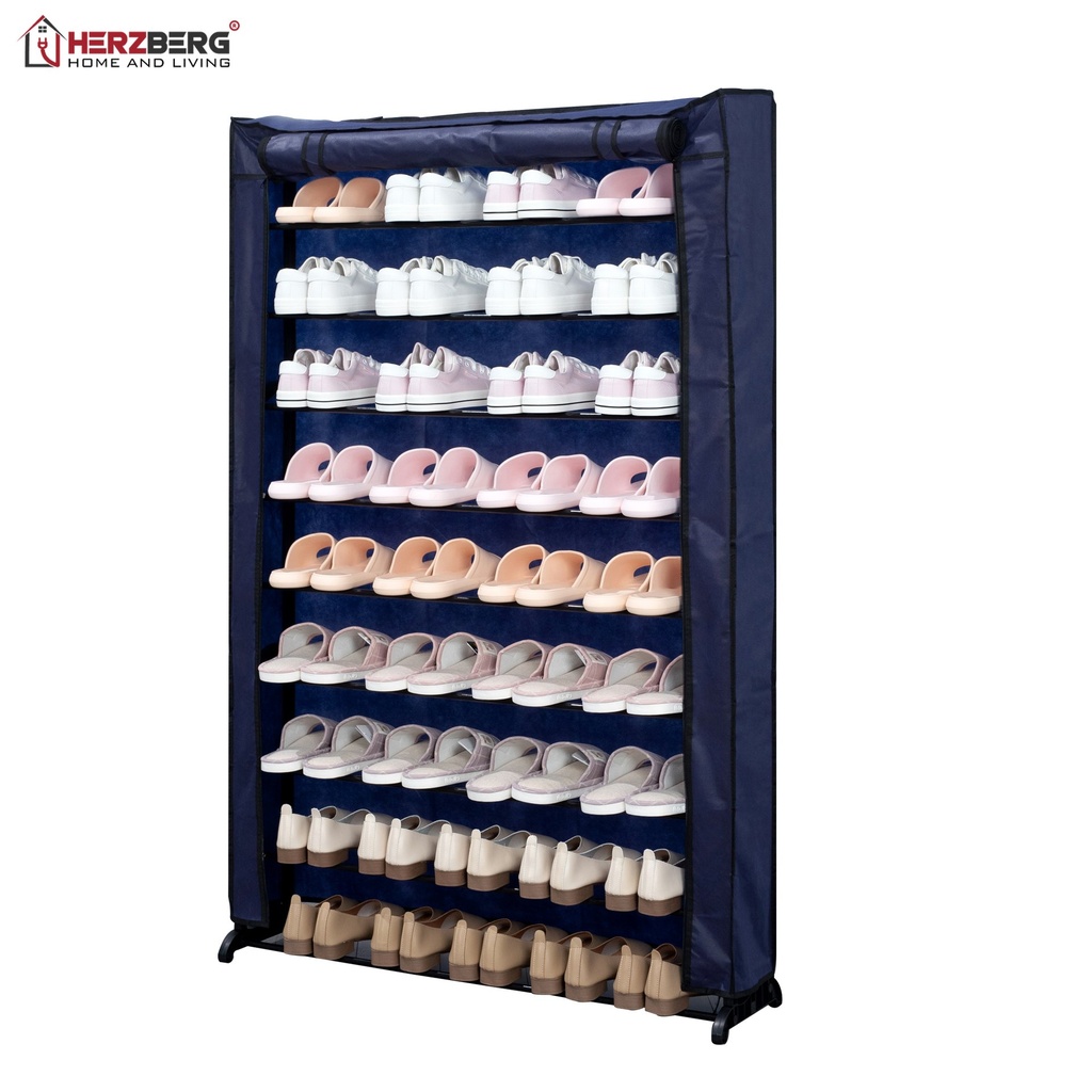 Herzberg HG-8077: 9-Tier Shoe Rack Organizer