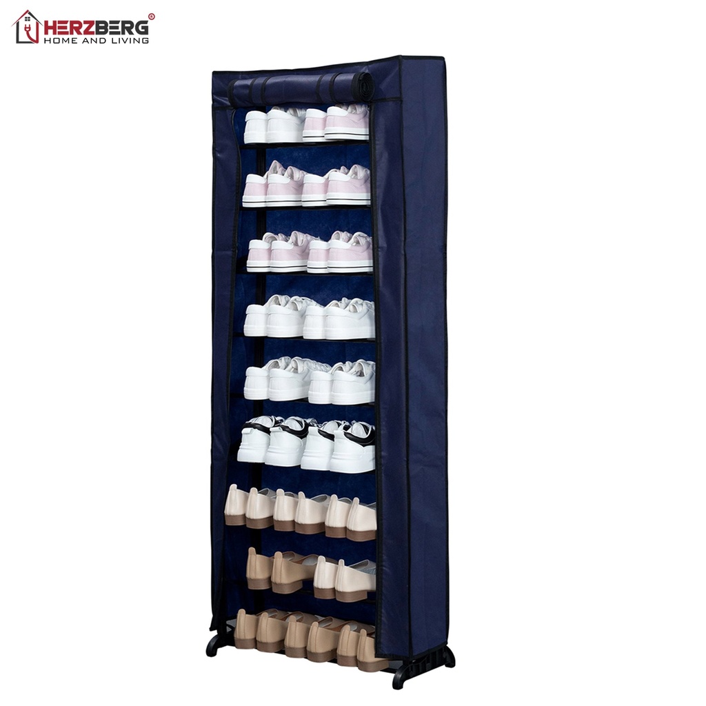 Herzberg HG-8076: organizador zapatero pequeño de 9 niveles