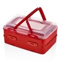 Boîte double Herzberg pour le transport de pâtisseries à emporter