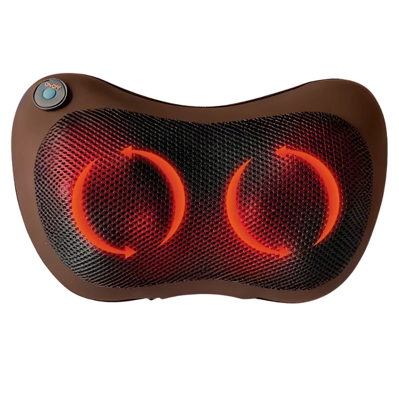 Herzberg HG-MSG10 : oreiller de massage Shiatsu à double point de thermothérapie